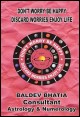 Book title: Don’t Worry be Happy: Discard Worries, Enjoy Life. Author:  By Baldev Bhatia