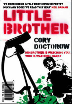 Book title: Little Brother. Author: Cory Doctorow