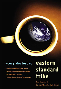 Book title: Eastern Standard Tribe. Author: Cory Doctorow
