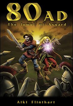 Book title: 80AD - The Jewel of Asgard (Book 1). Author: Aiki Flinthart