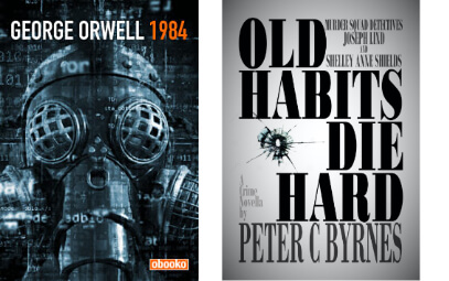 1984 and Old Habits Die Hard book covers